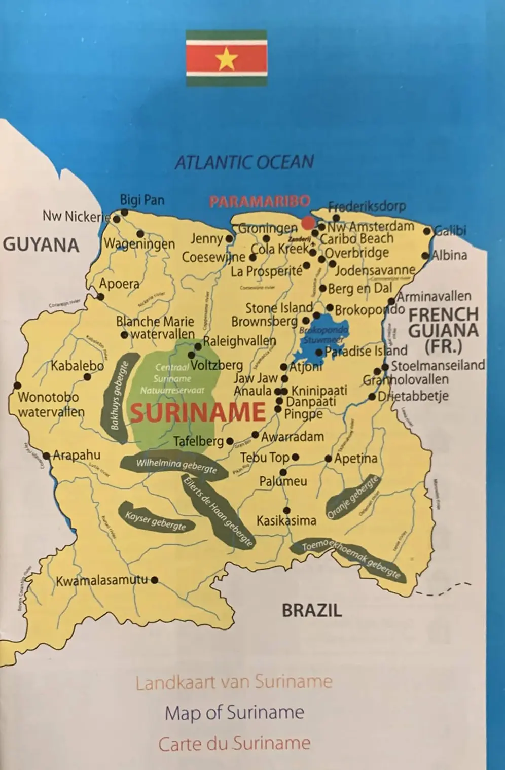 Suriname Map
